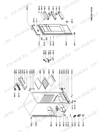 Схема №1 WM1400W (F091197) с изображением Другое для холодильника Indesit C00346223