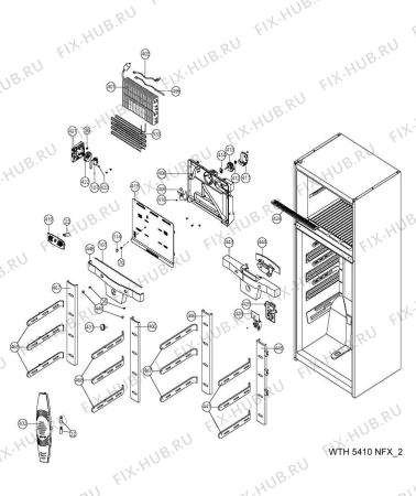 Схема №3 WTH5410 NFW с изображением Полка для холодильника Whirlpool 482000014064