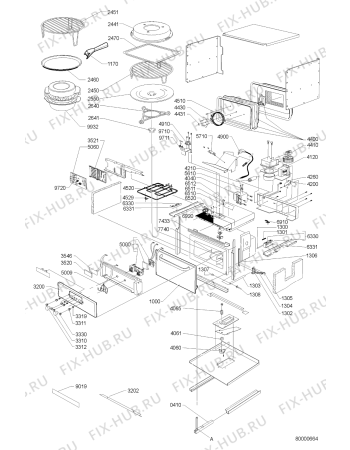 Схема №1 AMW 576 NB с изображением Блок управления для микроволновки Whirlpool 481221470059