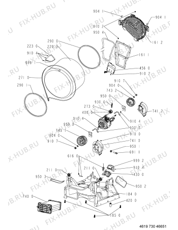 Схема №2 AZB 7570 с изображением Инструкция по обслуживанию для стиралки Whirlpool 480112101591