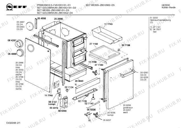 Схема №1 F4540X1 PRIMUS 840.5 с изображением Огнеупорный камень для духового шкафа Bosch 00141300