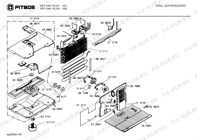 Схема №2 NFP2401RL с изображением Шильдик для холодильной камеры Bosch 00166295