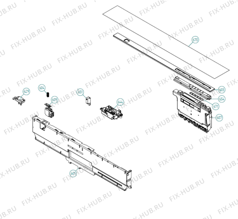 Взрыв-схема посудомоечной машины Gorenje D5253 XXL DK   -SS Bi Soft (900001392, DW70.3) - Схема узла 06