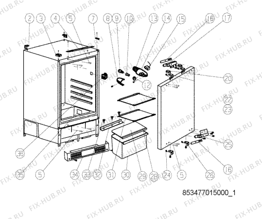 Схема №2 ARG645A (F091258) с изображением Руководство для холодильной камеры Indesit C00354485