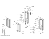 Схема №3 KMF46S50TI, CN FRFC Domestic с изображением Дверь для холодильной камеры Bosch 00717293