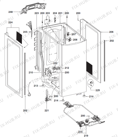Взрыв-схема стиральной машины Upo PESU2740D   -Toploader (171289, 5X6455) - Схема узла 03