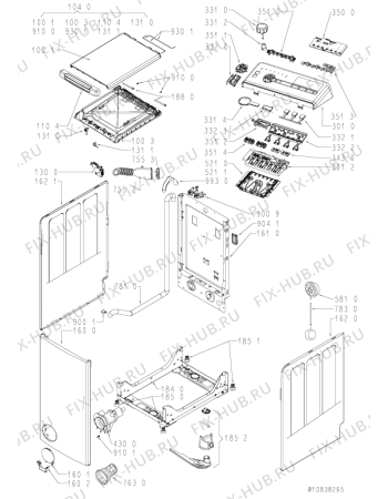 Схема №2 TDLR7221INVERTER с изображением Руководство для стиральной машины Whirlpool 488000511694