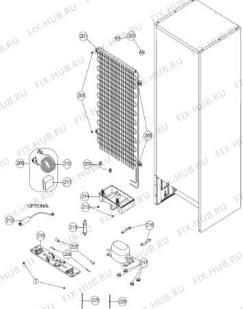 Взрыв-схема холодильника Gorenje NRF7181AW (505529, HZZS44764) - Схема узла 04
