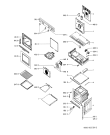 Схема №1 AKL380ZW AKL 380/NB с изображением Рукоятка для плиты (духовки) Whirlpool 481949869986