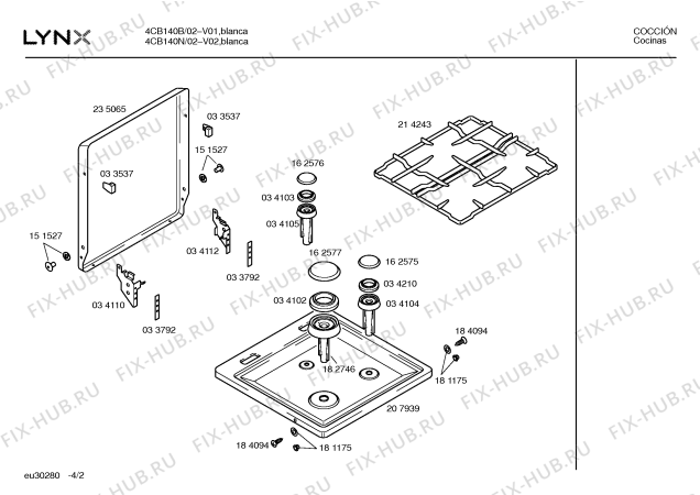 Схема №2 4CB140B с изображением Панель для духового шкафа Bosch 00218401