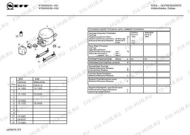 Схема №2 K7650X0 с изображением Панель для холодильника Bosch 00289265