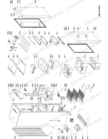 Схема №1 KGE 20 IN A3+ с изображением Сенсорная панель для холодильника Whirlpool 481010715132