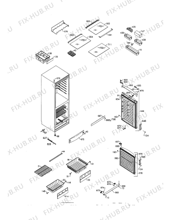 Взрыв-схема холодильника Atlas KV282PL - Схема узла Housing 001