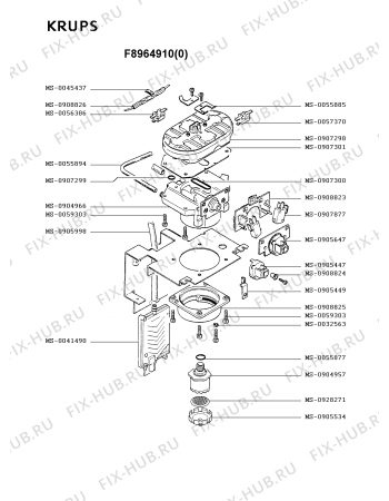 Схема №1 F8964110(0) с изображением Предохранитель для электрокофемашины Krups MS-0908826