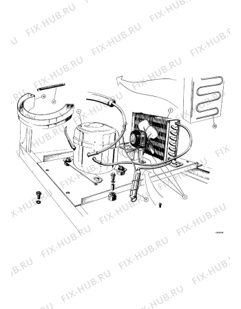 Взрыв-схема холодильника Electrolux UK610 - Схема узла Functional parts