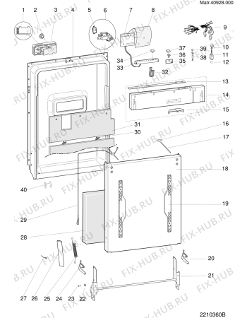 Схема №1 LI661A (F033944) с изображением Сенсорная панель для посудомоечной машины Indesit C00113089