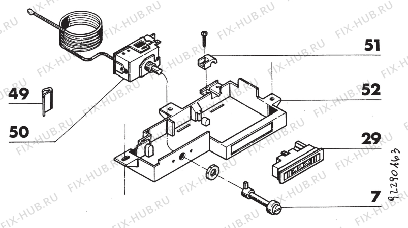 Взрыв-схема стиральной машины Rex RI800F - Схема узла Section 4