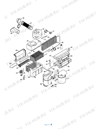 Схема №1 PAC 30 ECO с изображением Плата управления для сплит-системы DELONGHI 521745