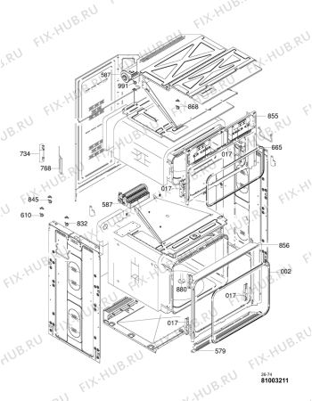 Схема №1 AKP 803/IX с изображением Рукоятка для электропечи Whirlpool 482000001521