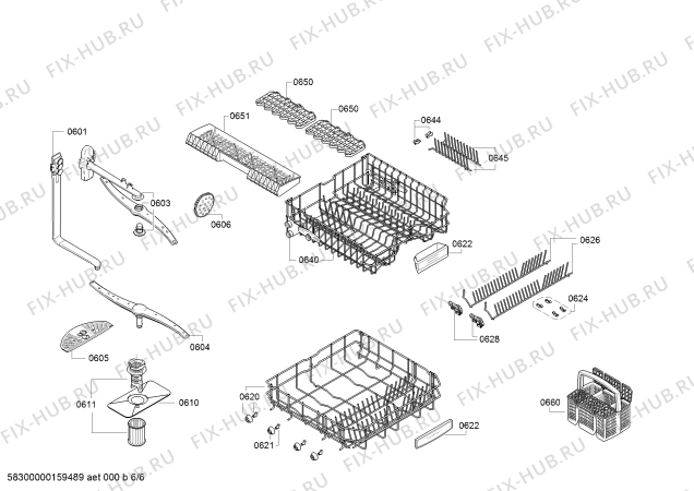 Схема №1 SN28M254DE Extraklasse с изображением Панель управления для посудомойки Siemens 00708226