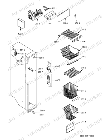 Схема №4 KSN 4051/A с изображением Крышечка для холодильной камеры Whirlpool 481245228619