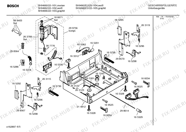 Схема №3 SHI4666 Silence comfort с изображением Инструкция по эксплуатации Bosch 00357674