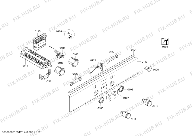 Схема №5 HL448211S с изображением Стеклокерамика для духового шкафа Siemens 00680993