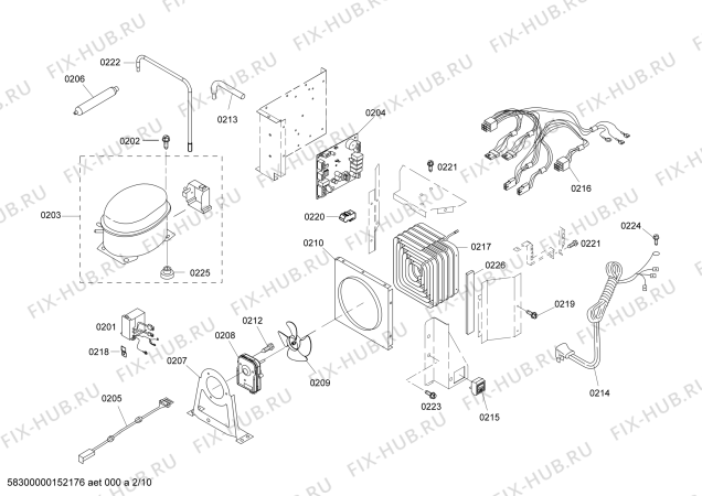 Схема №7 KBURT3665E с изображением Клапан для посудомойки Bosch 00621844