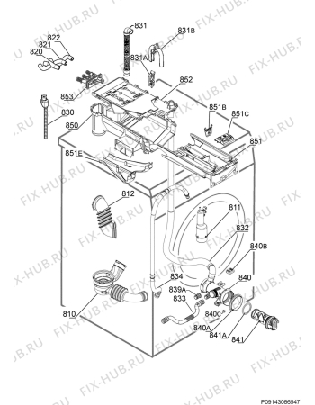 Схема №4 L87695WD с изображением Блок управления для стиральной машины Aeg 973914605712004