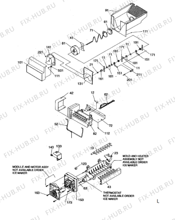 Схема №6 SRD522VE с изображением Проводка для холодильной камеры Whirlpool 482000096169