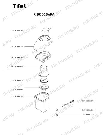 Схема №1 RI200D52/AKA с изображением Другое для электромультиварки Seb TS-01041110