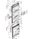 Схема №1 NRK67358SA (185430, HZOKF3567PBF) с изображением Дверца для холодильной камеры Gorenje 151546