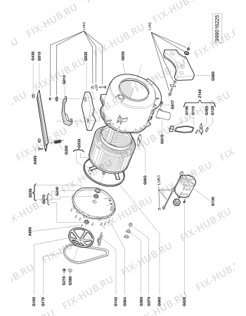 Схема №4 LF 699 T с изображением Подшипник для стиралки Whirlpool 481931038768