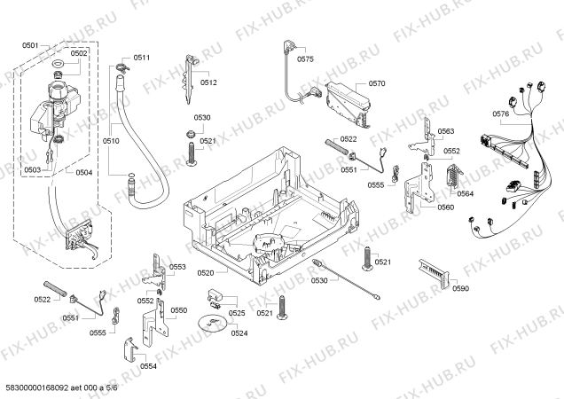 Схема №4 SMD69M52EU с изображением Набор кнопок для посудомоечной машины Bosch 00621608