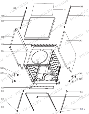 Взрыв-схема посудомоечной машины Gorenje GS64314W (352698, GORENJE#9) - Схема узла 03