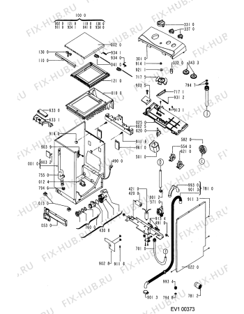 Схема №1 AWF 849/IG с изображением Тэн Whirlpool 481925928956