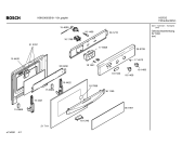 Схема №2 HBN2360GB с изображением Передняя часть корпуса для духового шкафа Bosch 00366709