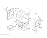 Схема №2 HSF64K30E9 STYLE I CKD с изображением Фронтальное стекло для электропечи Bosch 00474715