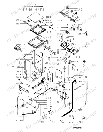 Схема №2 AWF 410/IG с изображением Обшивка для стиралки Whirlpool 481245219763