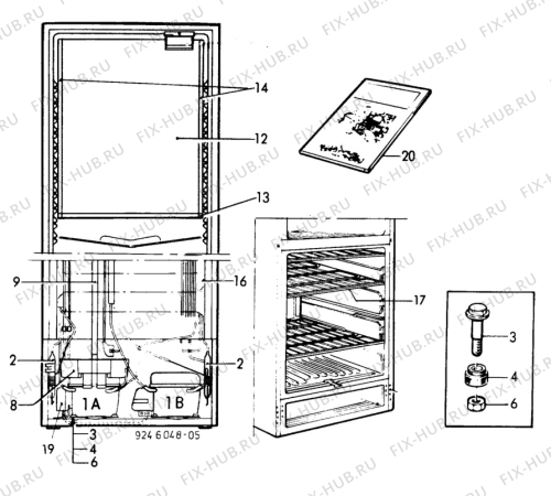 Взрыв-схема холодильника Electrolux TR1174S - Схема узла C10 Cold, users manual