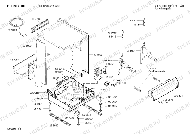 Схема №2 SPIBGA1 с изображением Панель для посудомойки Bosch 00297593