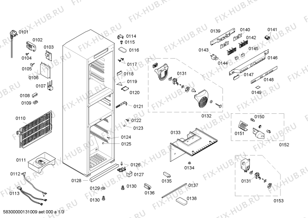 Схема №1 KGF29241 с изображением Панель управления для холодильной камеры Bosch 00440872