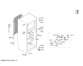 Схема №2 3FEL2456 с изображением Шарнир крышки для холодильной камеры Bosch 00622125