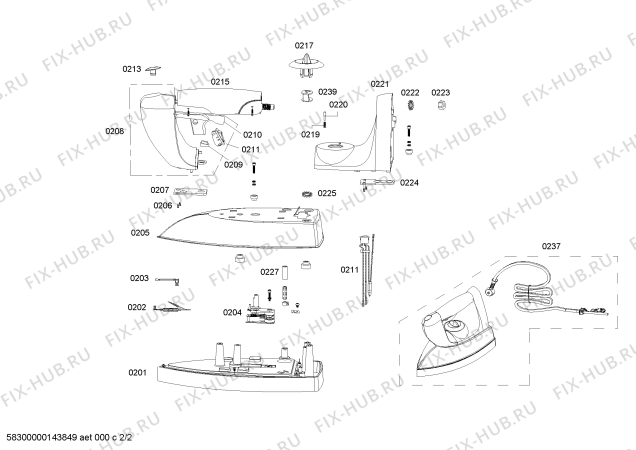 Схема №1 TDS1606 sensixx B10L с изображением Крышка кнопки для электроутюга Bosch 00618255