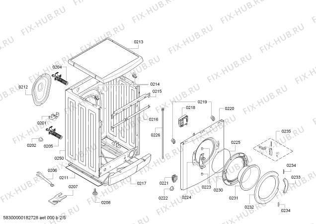 Схема №3 WM14E428EX iQ300 varioPerfect с изображением Ручка выбора программ для стиралки Siemens 00627674
