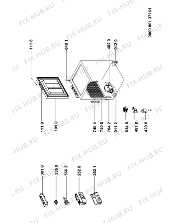 Схема №1 ICF110 AP/1 с изображением Ручка двери для холодильника Whirlpool 481246268971