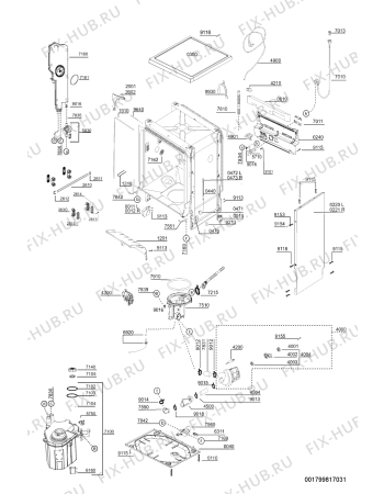 Схема №1 ADP 647 WH с изображением Микромодуль для электропосудомоечной машины Whirlpool 481221838468