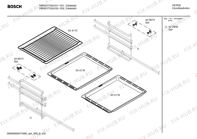 Схема №4 HBN23T550J с изображением Инструкция по эксплуатации для духового шкафа Bosch 00587390