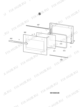 Взрыв-схема плиты (духовки) Bauknecht STC 7305 - Схема узла