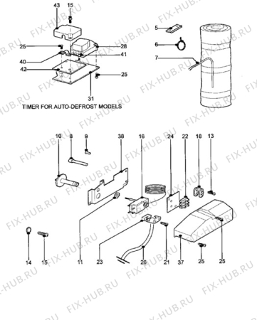 Взрыв-схема холодильника Electrolux EA0601C - Схема узла Electrical equipment